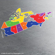 Canada Map Reusable Playground Stencil - Compact