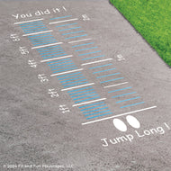 Jump Long! Reusable Stencil