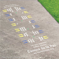 Spanish Peace Path by Soul Shoppe Reusable Playground Stencil