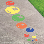 Bubbles, Bubbles Everywhere Reusable Playground Stencil