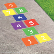 Classic Hopscotch Reusable Playground Stencil