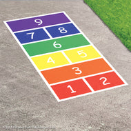 Modern Hopscotch Reusable Stencil