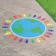 Community Togetherness Reusable Playground Stencil