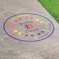 Buddy Circle™ Reusable Playground Stencil