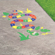 Alphabet Snake Reusable Playground Stencil