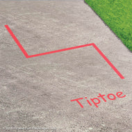 Tiptoe Reusable Playground Stencil