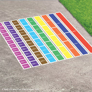 Fraction Actionz Reusable Stencil