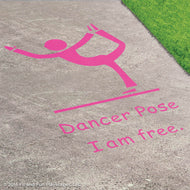 Dancer Pose Reusable Playground Stencil