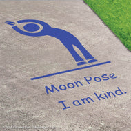 Moon Pose Reusable Playground Stencil