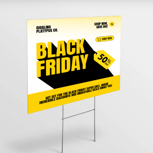 Custom Yard Signs with Stakes