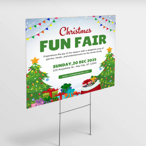 Custom Yard Signs with Stakes