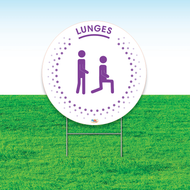 Lunges Fitness Yard Sign