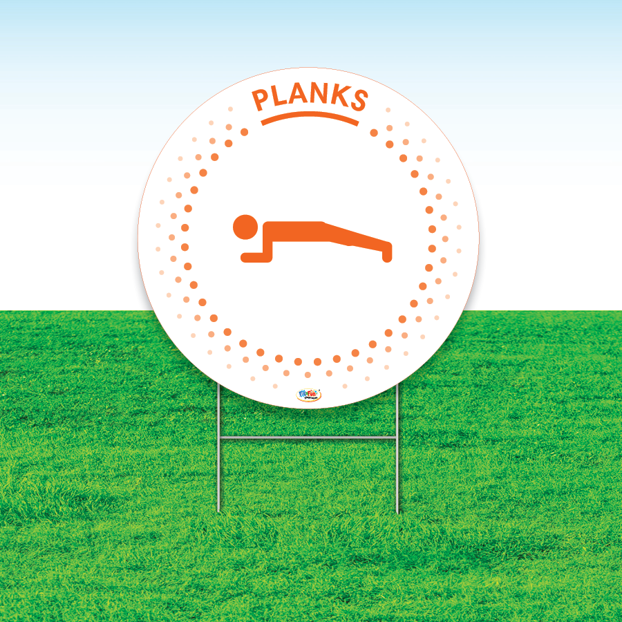 Planks Fitness Yard Sign