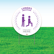 Lunges Fitness Yard Sign