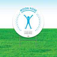 Moon Pose Mindfulness Yard Sign