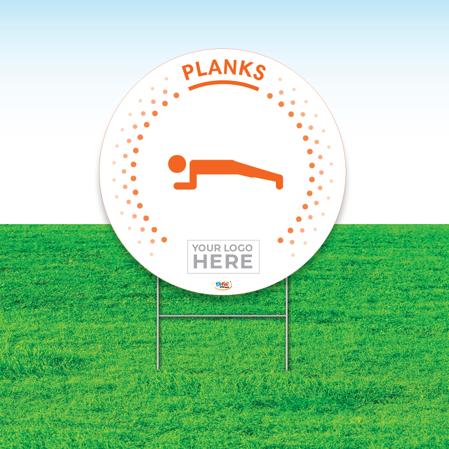 Planks Fitness Yard Sign