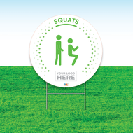 Squats Fitness Yard Sign