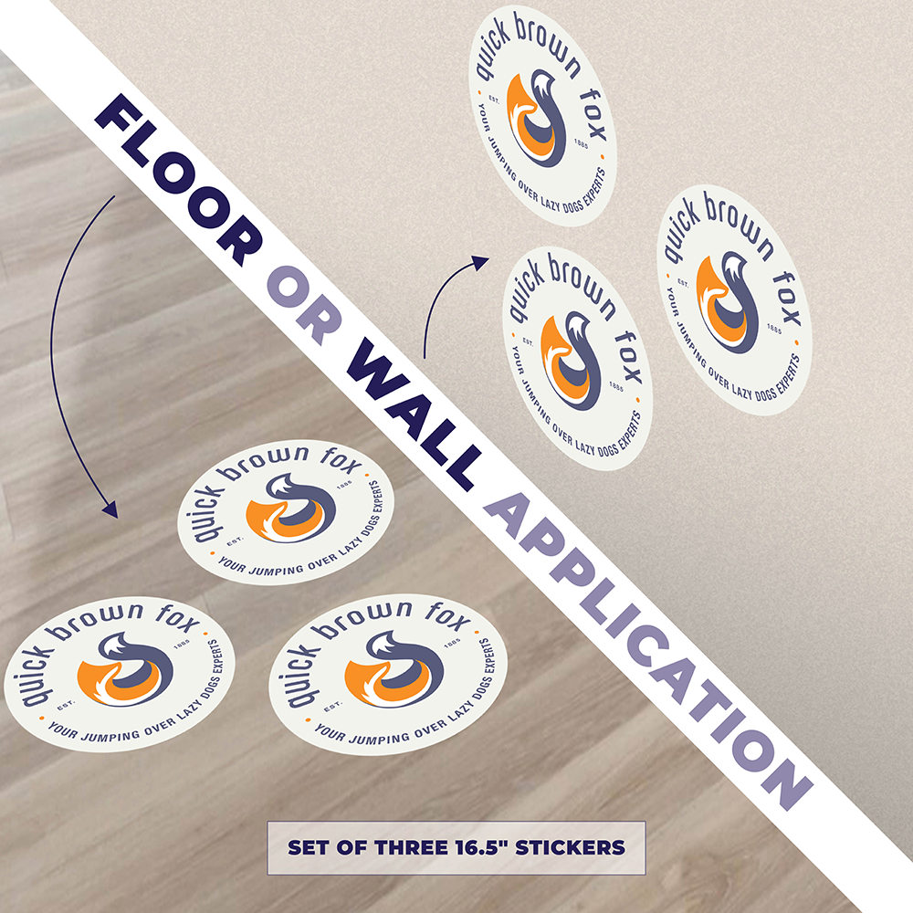 Custom Floor and Wall Decals - Vinyl 3M