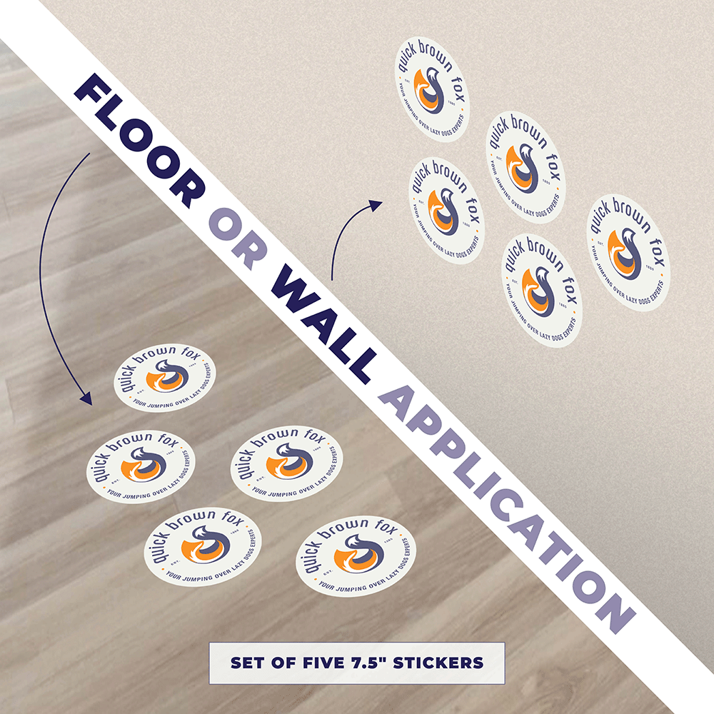 Custom Floor and Wall Decals - Vinyl 3M