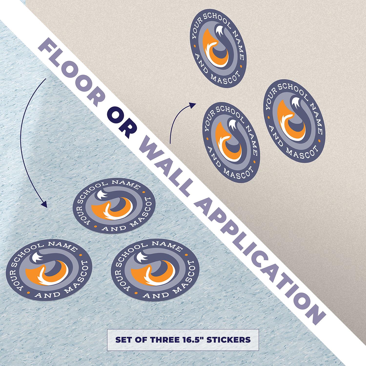 Custom School Spirit and Mascot Decals - Vinyl 3M