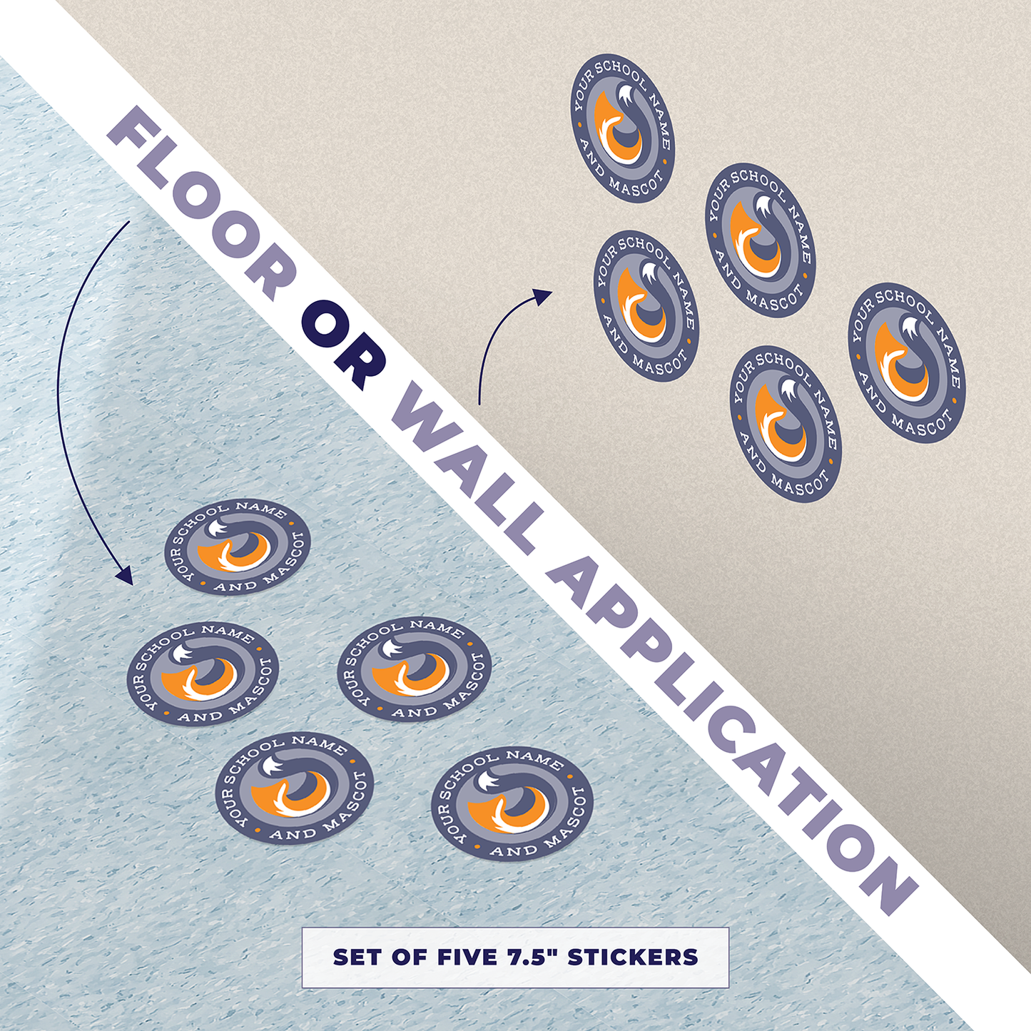 Custom School Spirit and Mascot Decals - Vinyl 3M