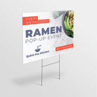 Custom Yard Signs with Stakes