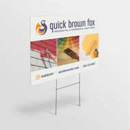 Custom Yard Signs with Stakes