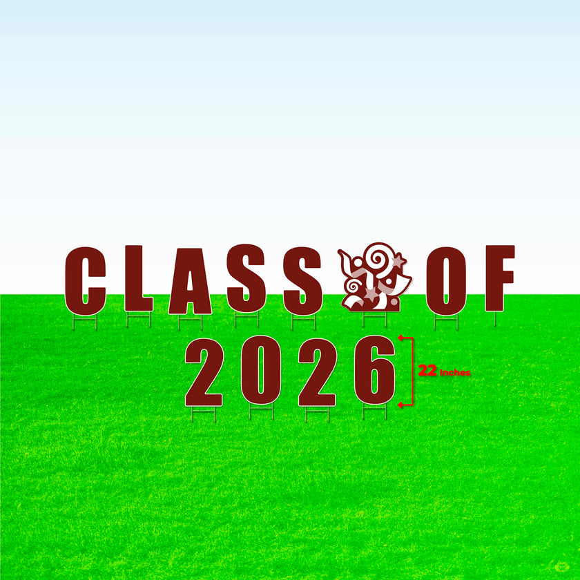 Class of 2026! Lawn Letter Package- 14 inch, 22 inch, or 30 inch High