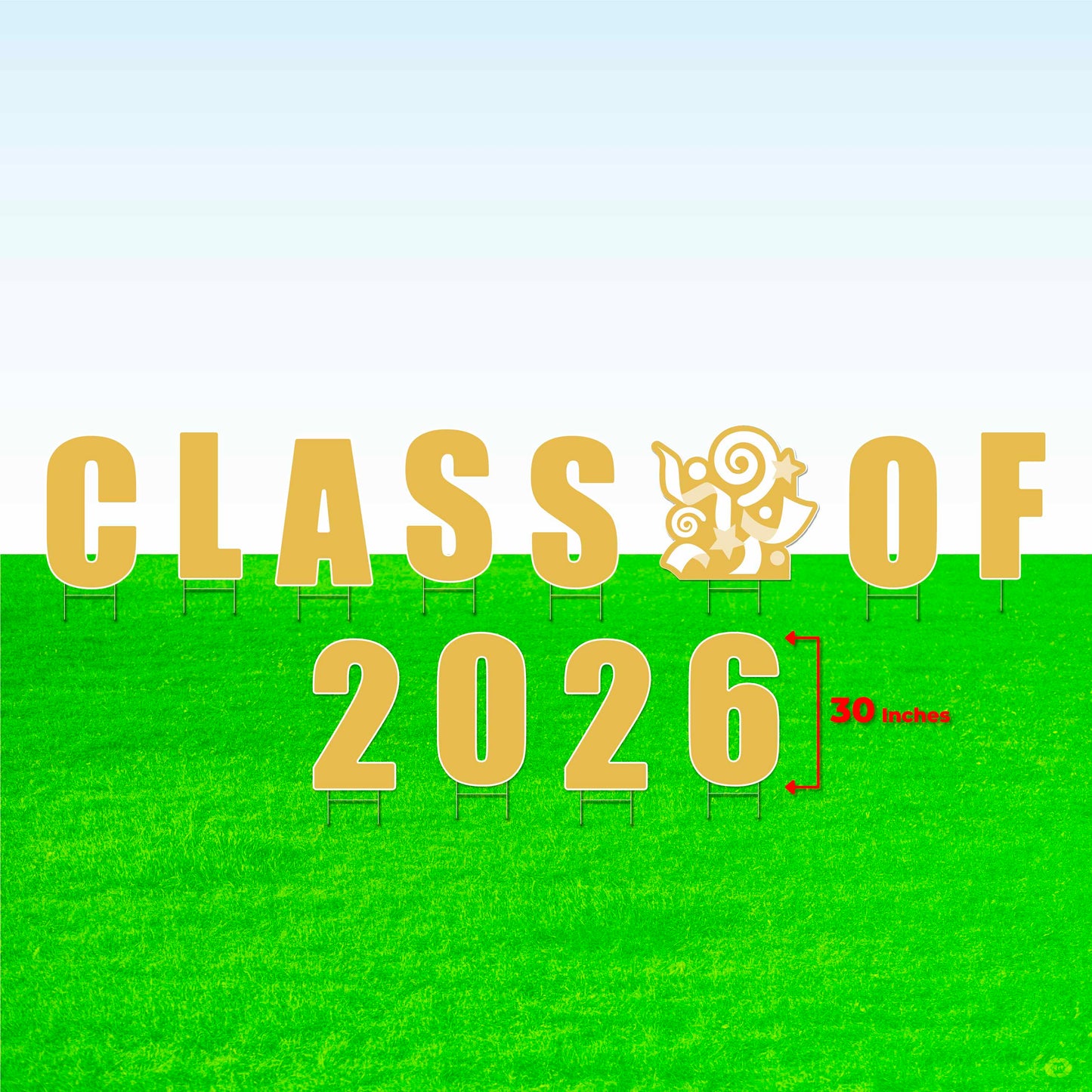 Class of 2026! Lawn Letter Package- 14 inch, 22 inch, or 30 inch High