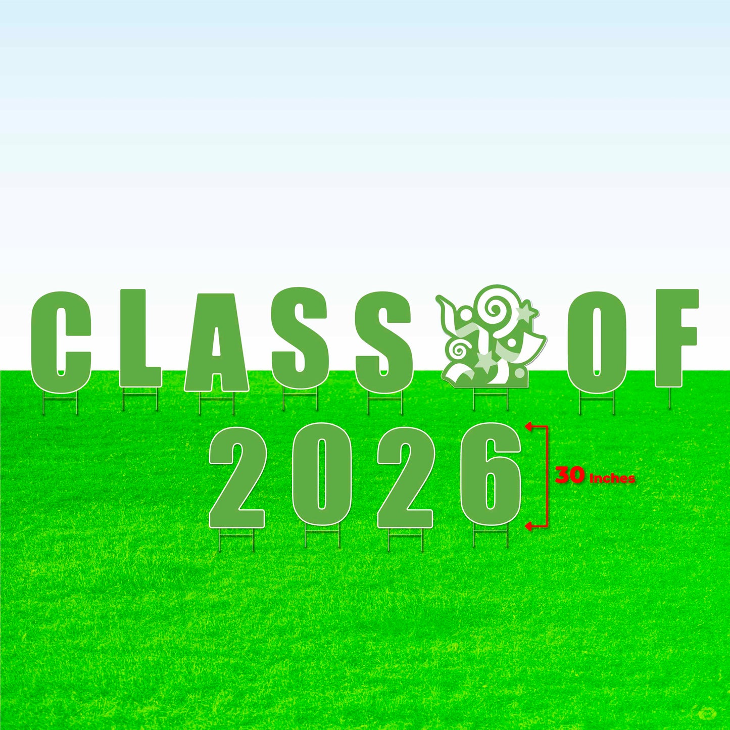 Class of 2026! Lawn Letter Package- 14 inch, 22 inch, or 30 inch High
