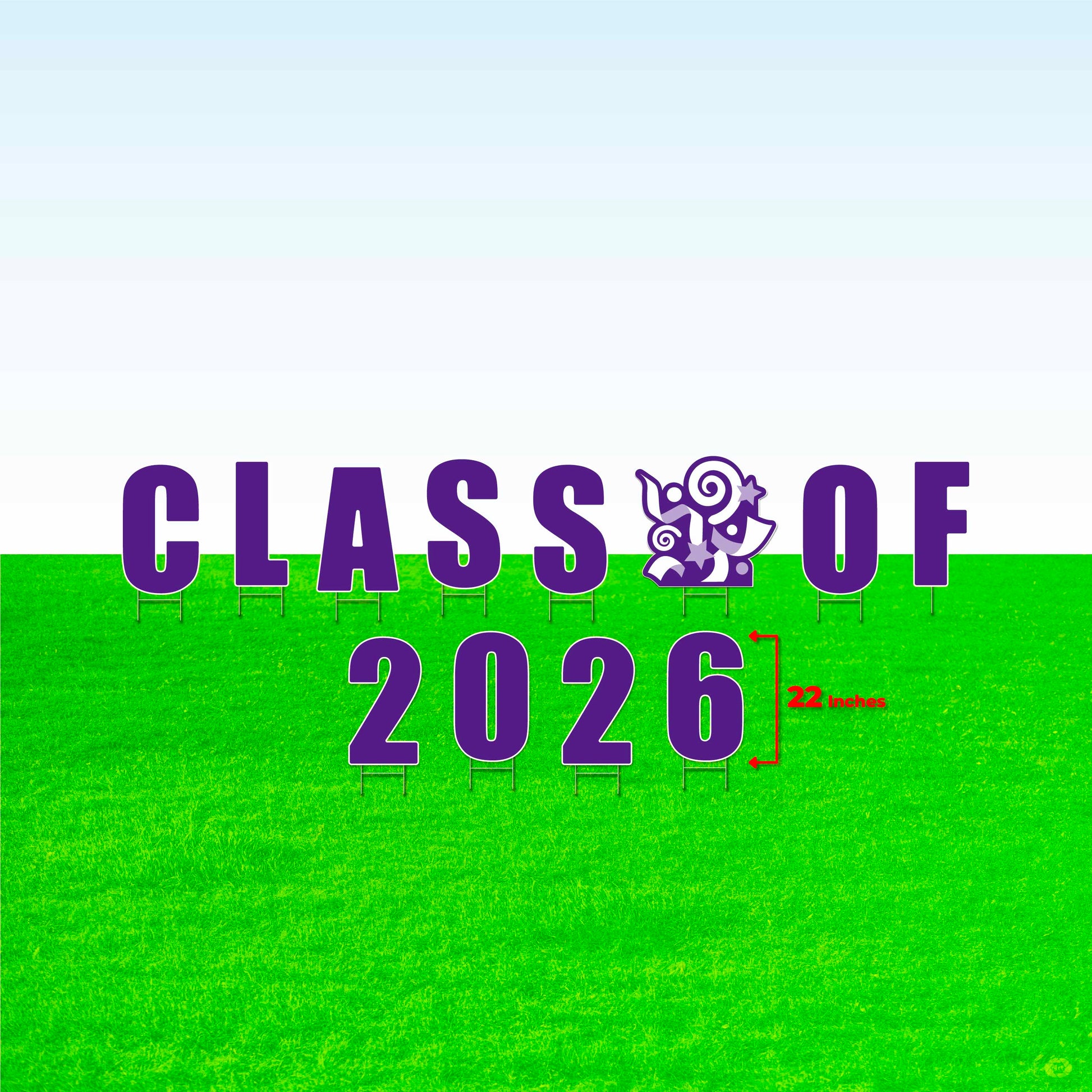 Class of 2026! Lawn Letter Package- 14 inch, 22 inch, or 30 inch High