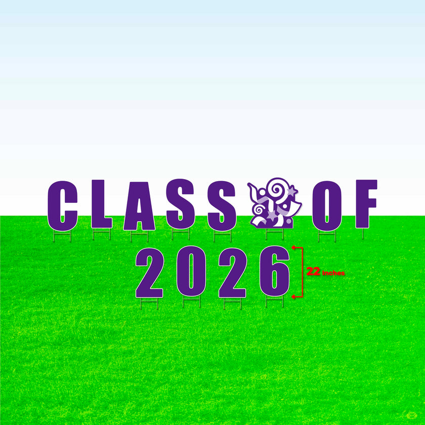 Class of 2026! Lawn Letter Package- 14 inch, 22 inch, or 30 inch High