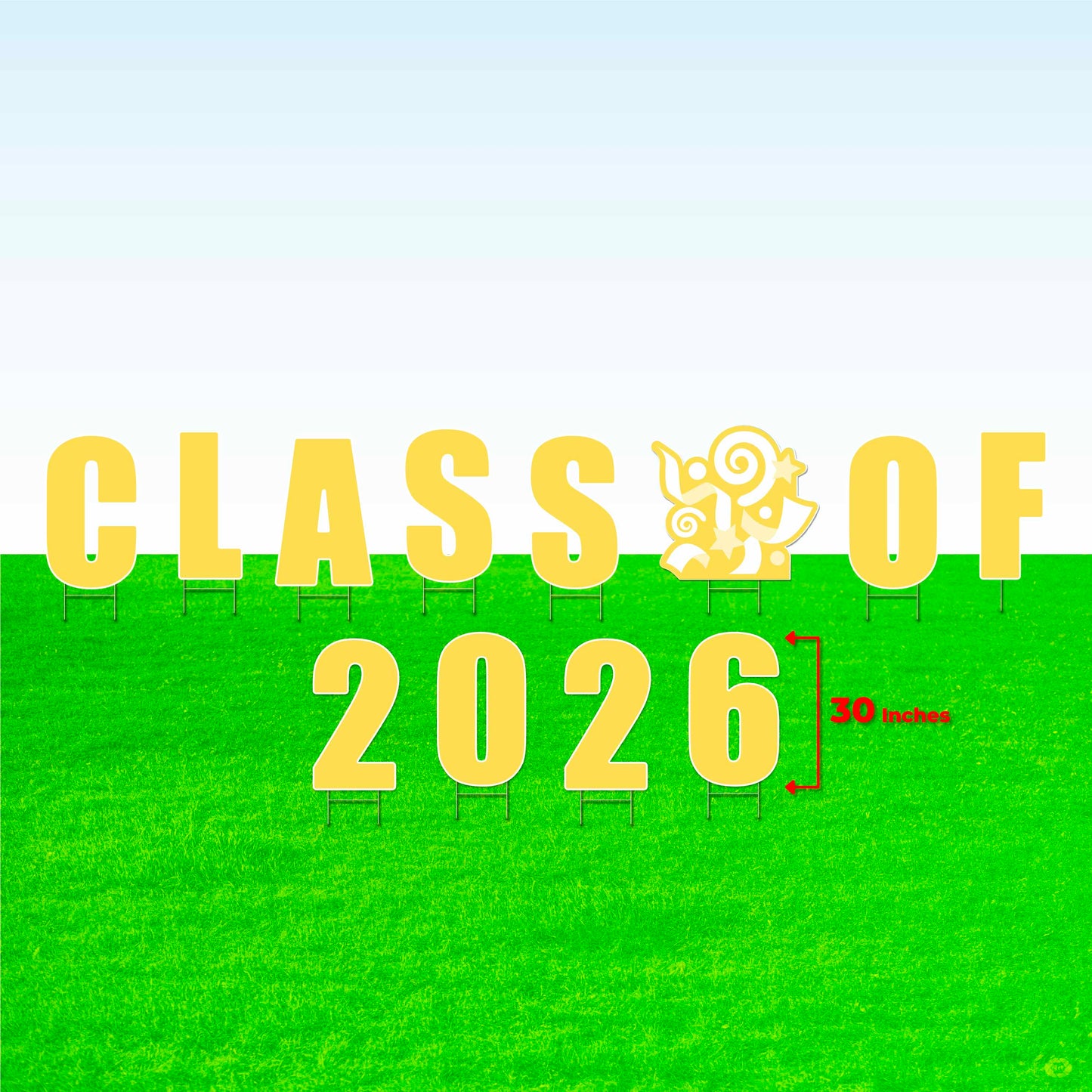 Class of 2026! Lawn Letter Package- 14 inch, 22 inch, or 30 inch High