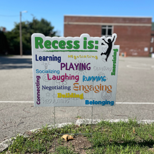 RECESS IS Advocacy Lawn Signs