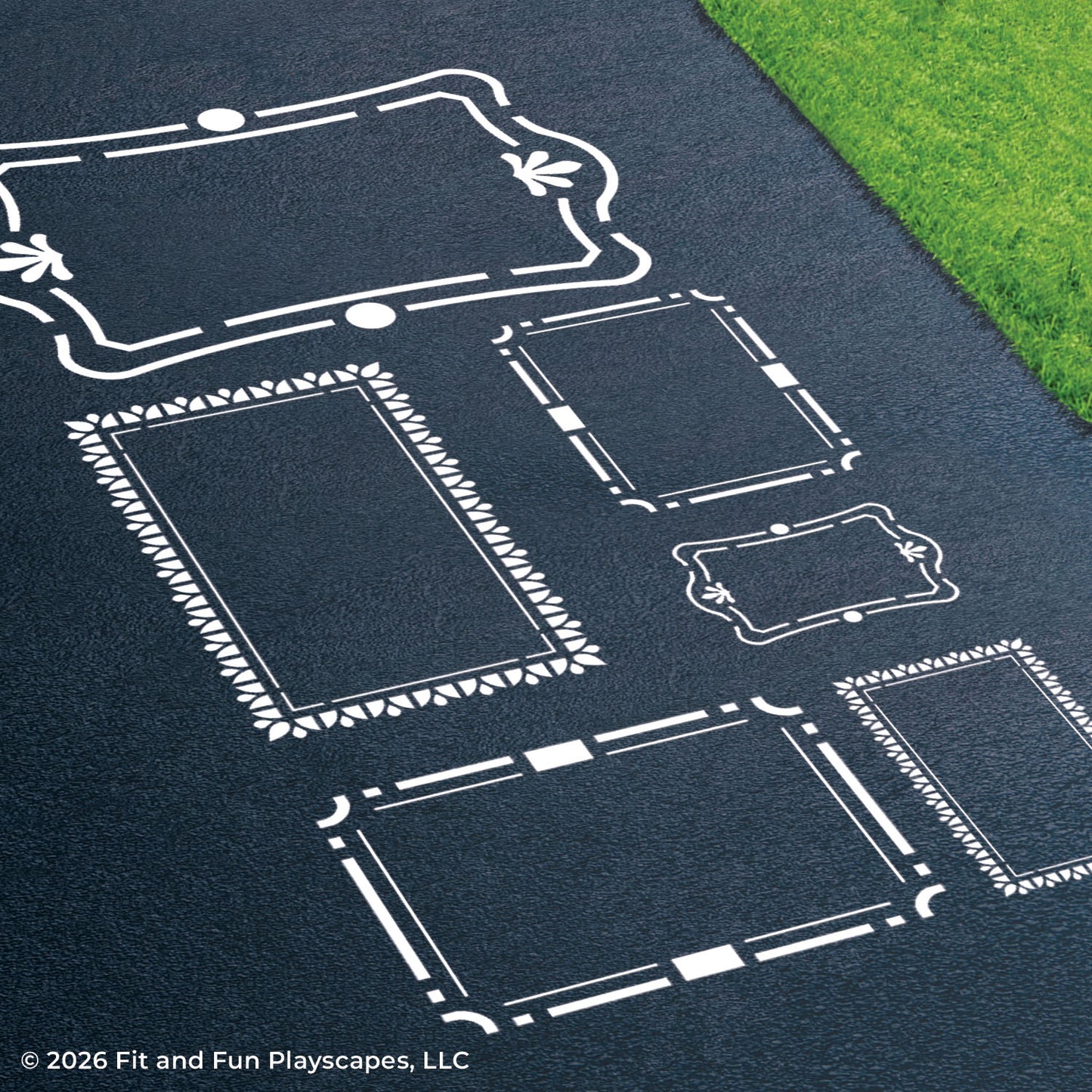Picture Frames Playground Stencil