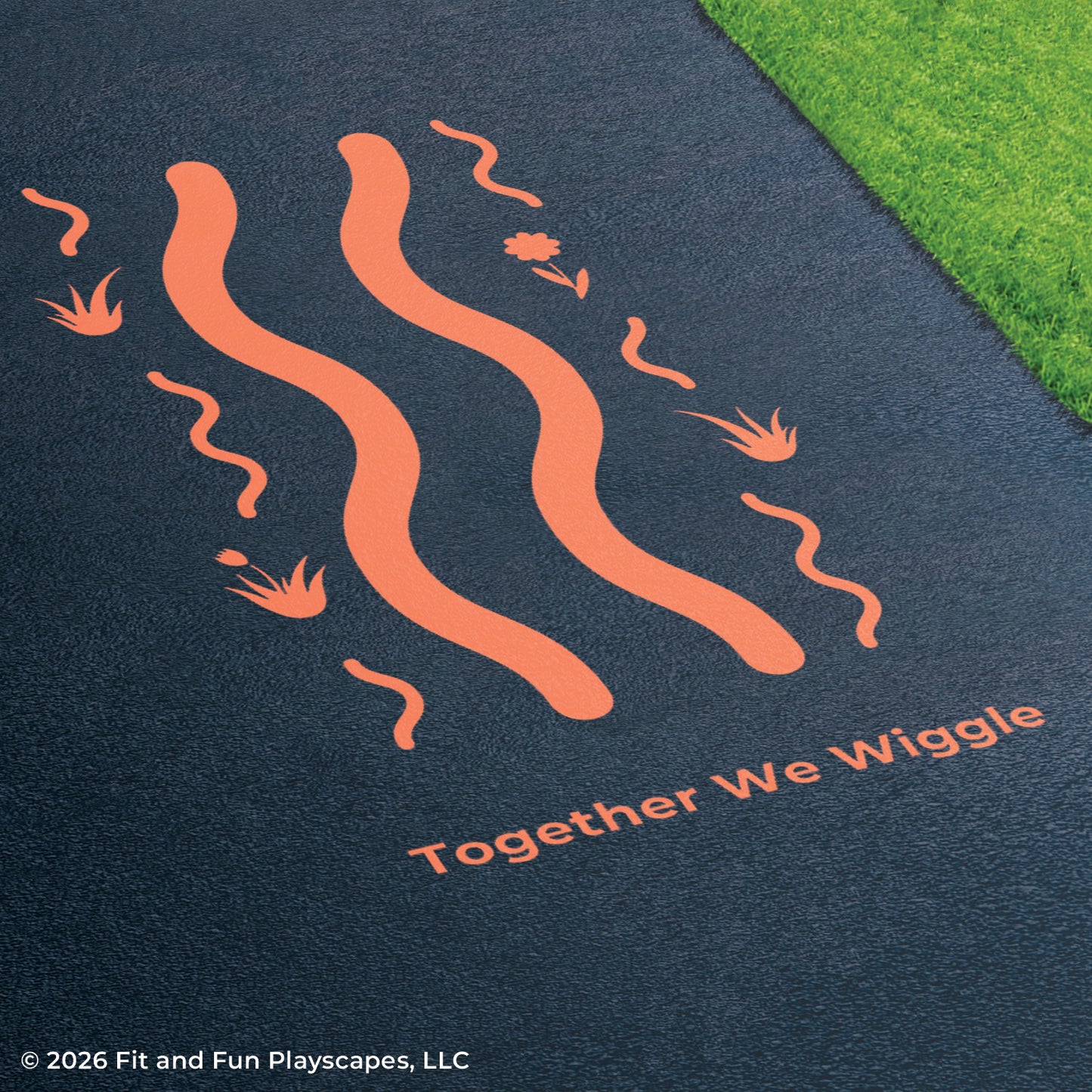 Together We™ Wiggle Inclusive Play Reusable Playground Stencil