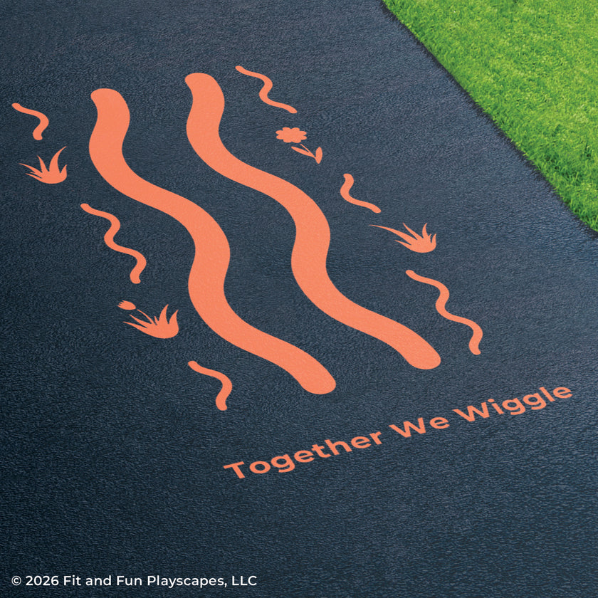 Together We™ Wiggle Inclusive Play Reusable Playground Stencil