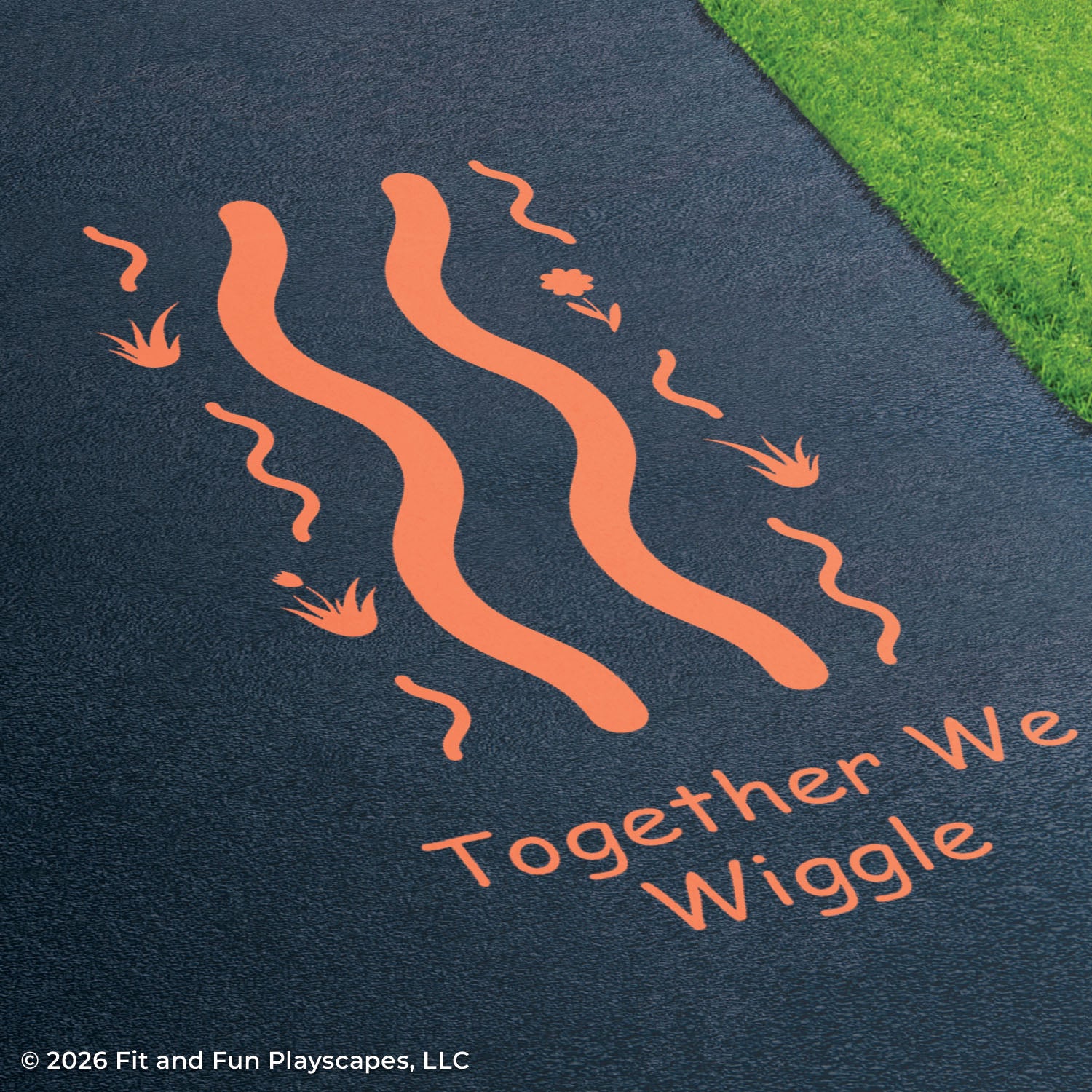 Together We™ Wiggle Inclusive Play Reusable Playground Stencil