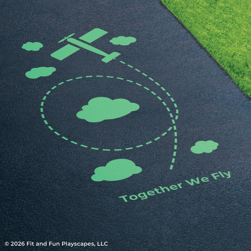 Together We™ Fly Inclusive Play Reusable Playground Stencil