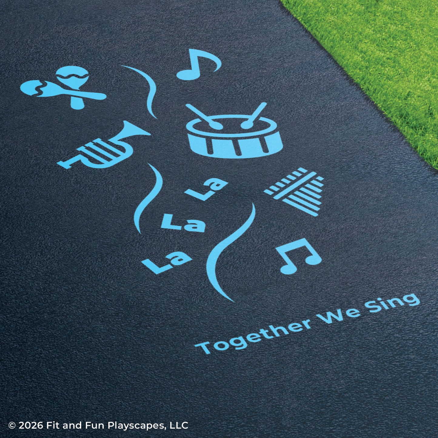 Together We™ Sing Inclusive Play Reusable Playground Stencil