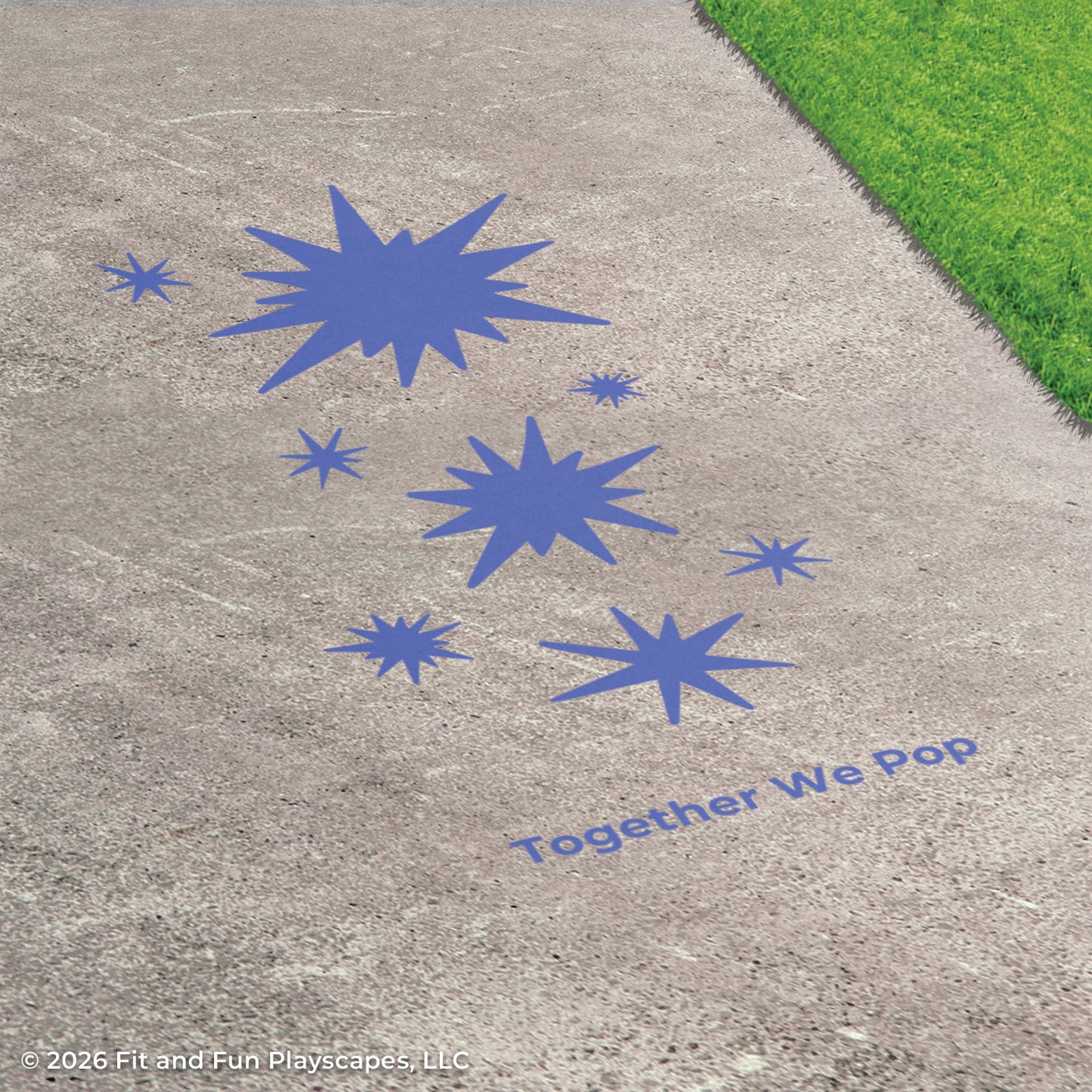 Together We™ Pop Inclusive Play Reusable Playground Stencil