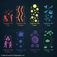 Inclusive Playground Stencil Package | Together We™ Collection