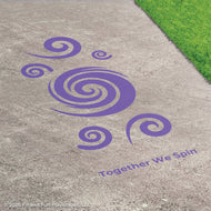 Together We™ Spin Inclusive Play Reusable Playground Stencil