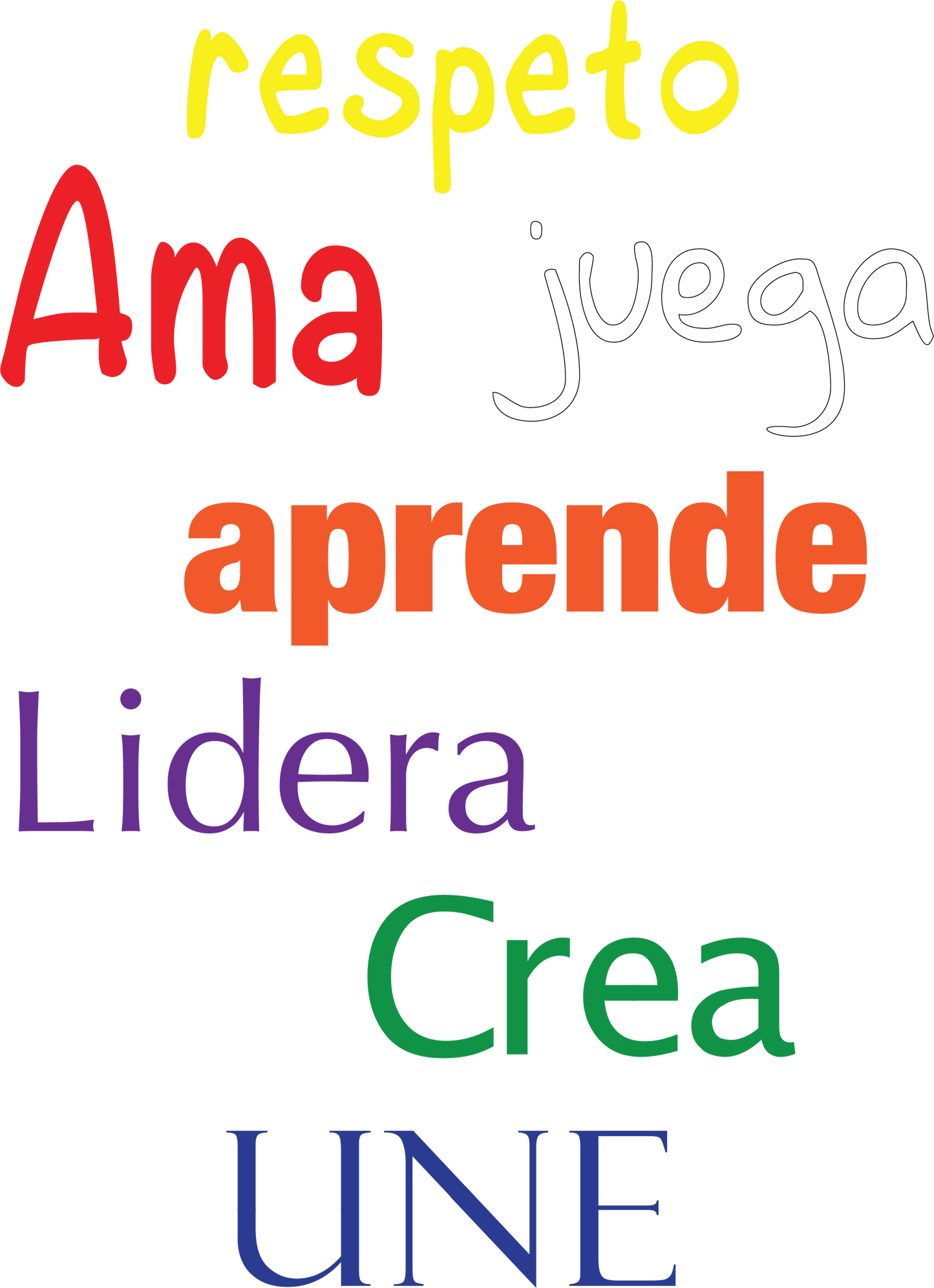 Spanish Inspirational Words Reusable Stencil