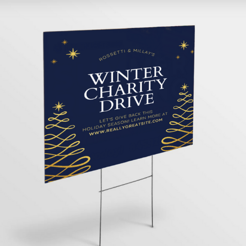 Custom Yard Signs with Stakes