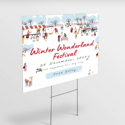 Custom Yard Signs with Stakes