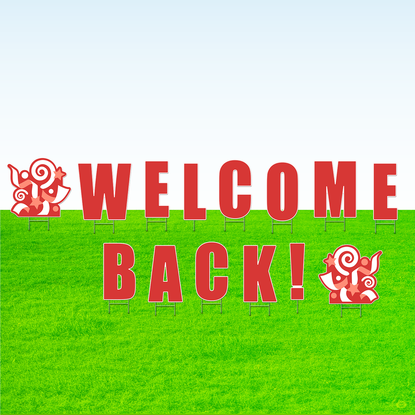 Welcome Back! Lawn Letter Package- 30 inches High