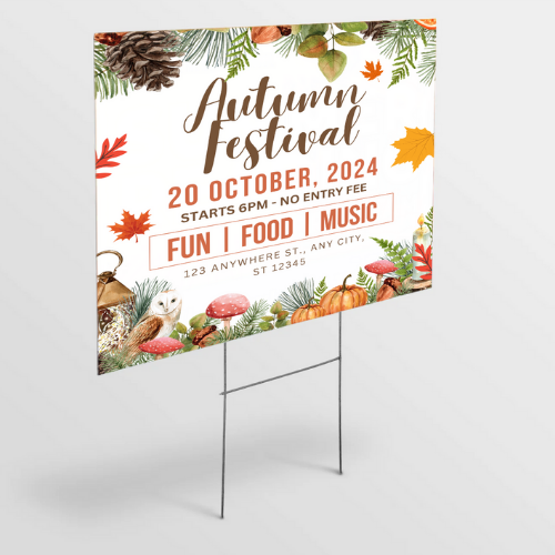 Custom Yard Signs with Stakes