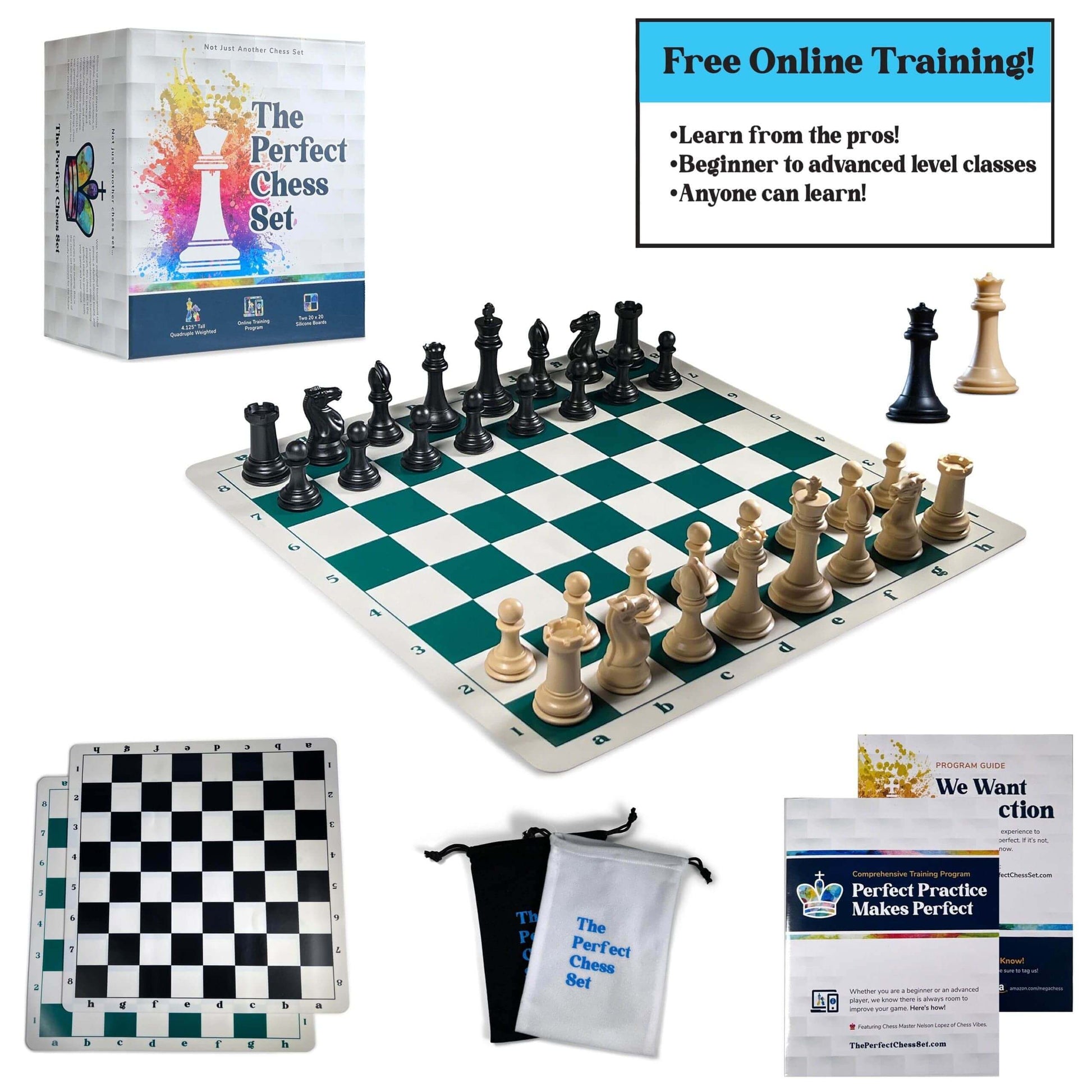 Staunton Quadruple Weighted Chess Set