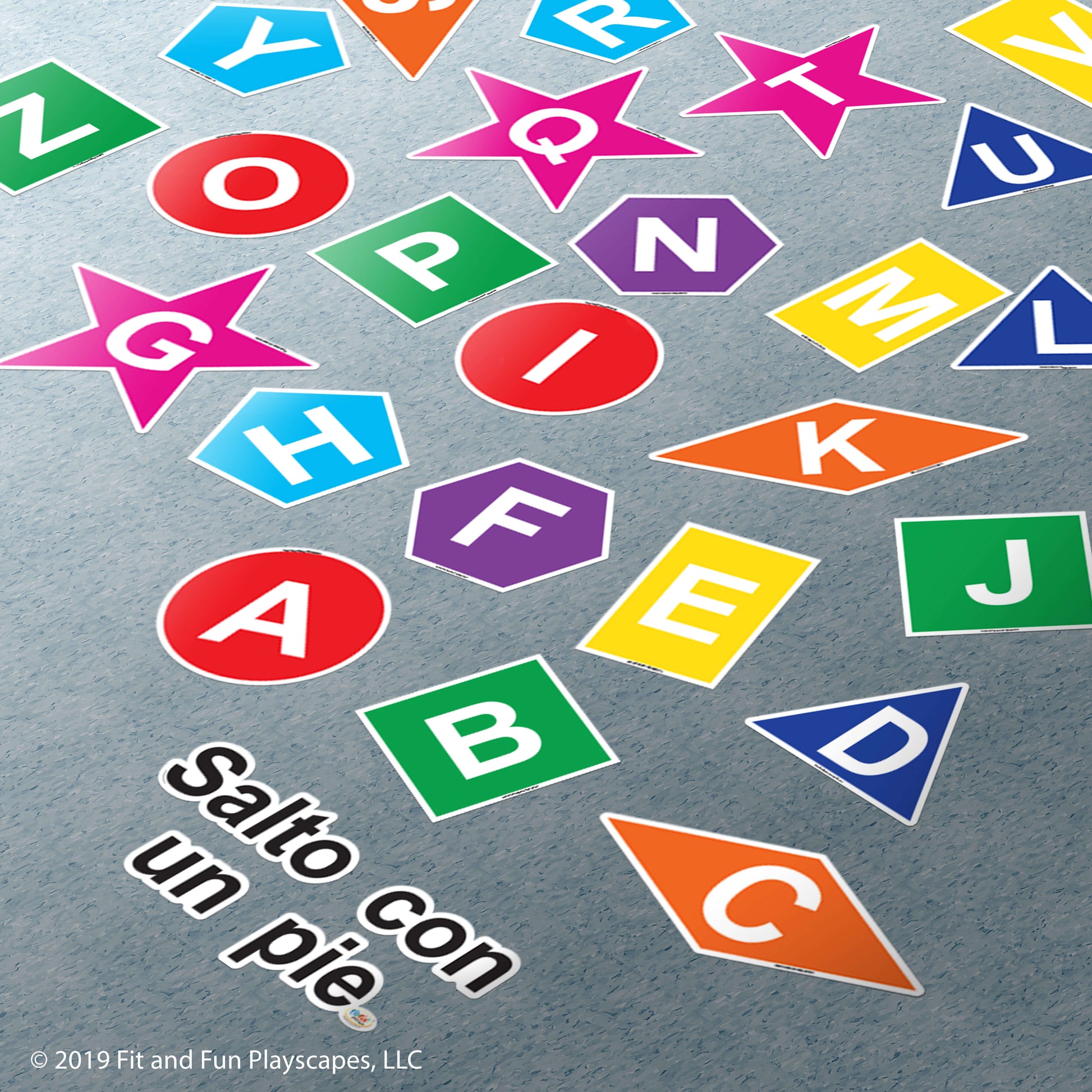 Spanish Hop Letters and Shapes® Super Stickers®